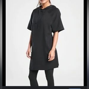ATHLETA | black hooded tunic